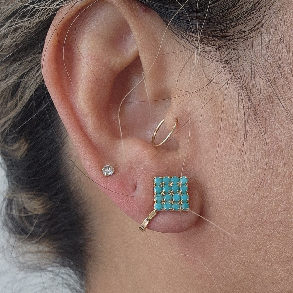 GOLD filled earrings - Picture 4 of 4